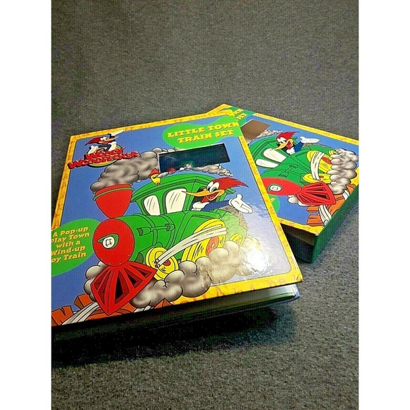 Toys Vintage Woody Woodpecker Little Town Train Set Popup Play Town